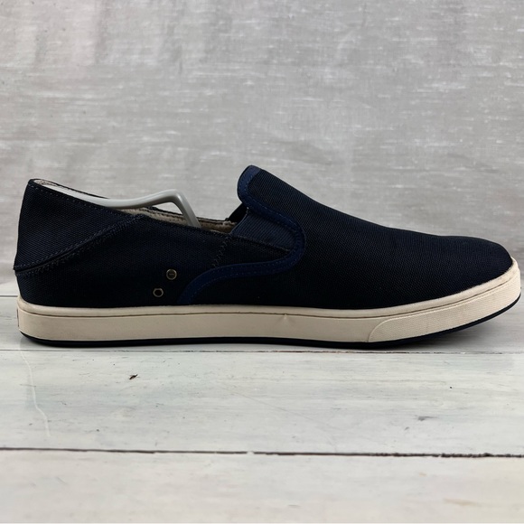 491hepb OLukai KAHU blue and off white slip on loafers men\'s 11.5 main image 10